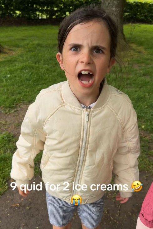 Marnie said she can buy an ice cream in her street for £1 or £2 (Image: TikTok/@karislambert)