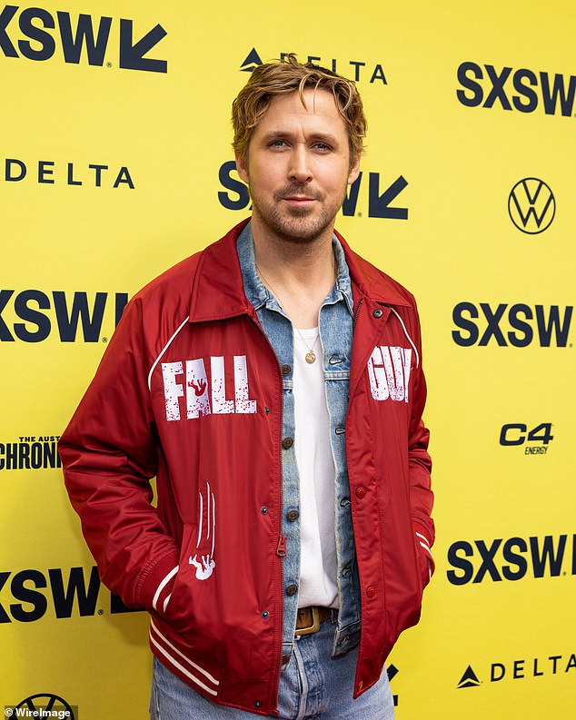 Ryan Gosling at the premiere of The Fall Guy at the March 2024 SXSW Conference and Festival in Austin, Texas